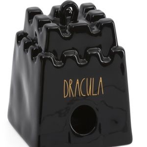 Rae Dunn ceramic Draculas castle birdhouse NIB